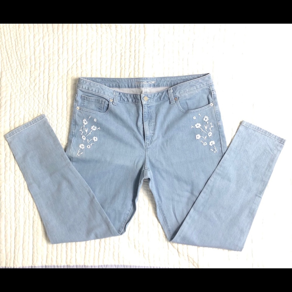 Michael Kors Embroidered Jeans